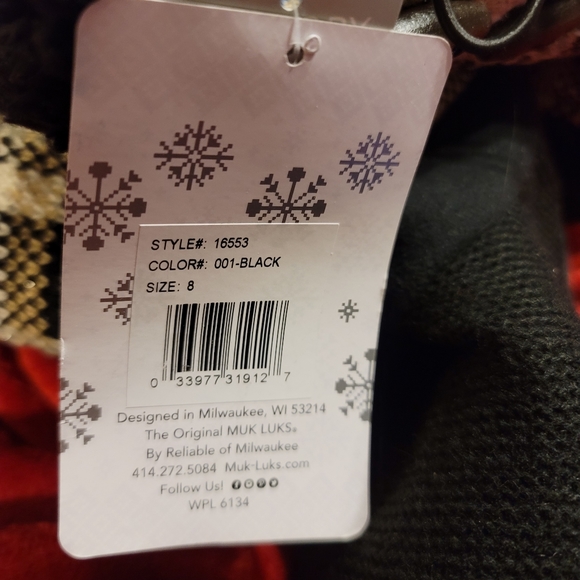NWT MUKLUK RUGGED SOLE KNIT DETAIL FAUX FUR INTERIOR TOGGLE ACCENT SIZE 8 - Picture 8 of 10